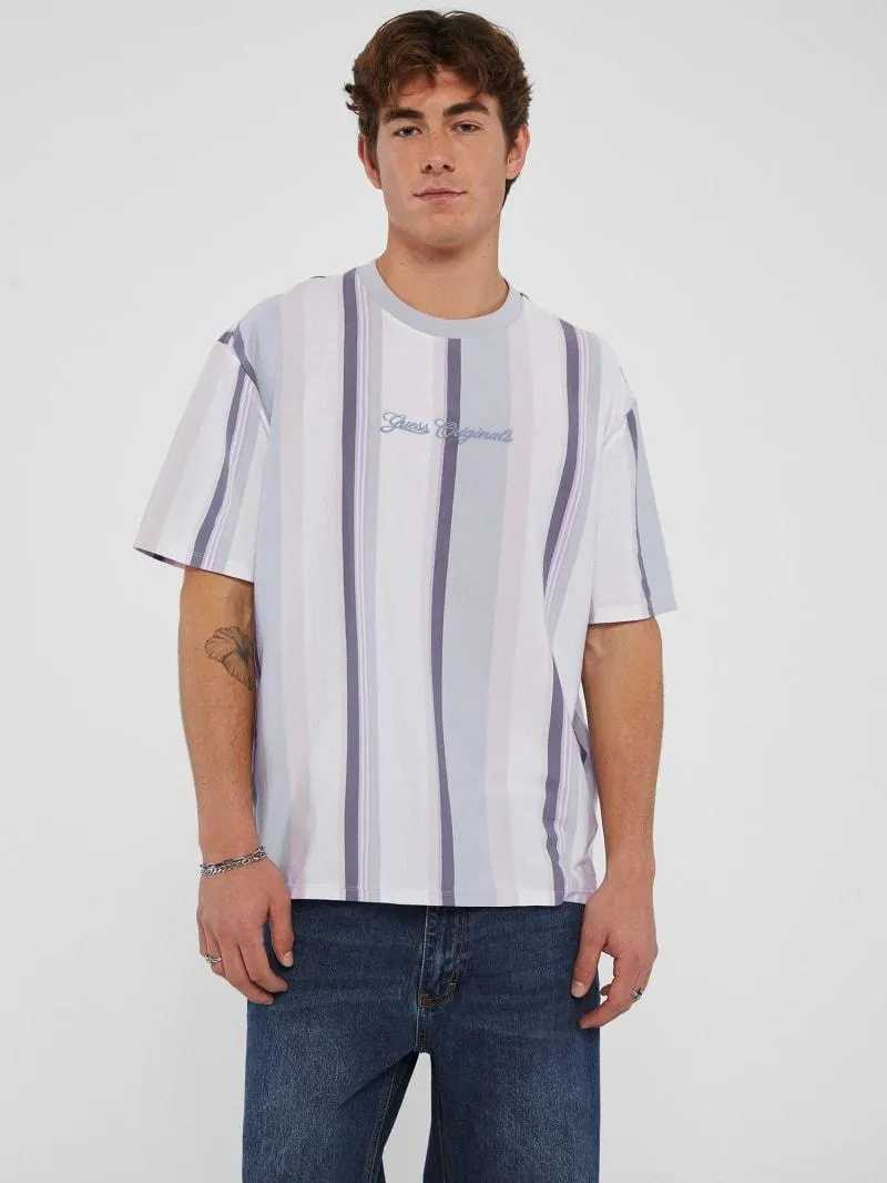 T-shirt allover-streifen