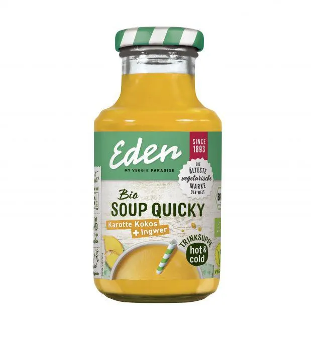 Eden my veggie paradise Soup Quicky Karotte Kokos + Ingwer 250ml