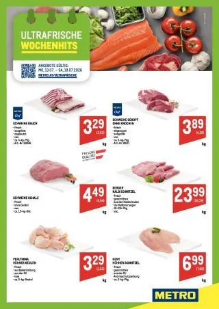 METRO Flugblatt Food von 13. Juli bis 18. Juli 2026 - Flugblätt seite 1
