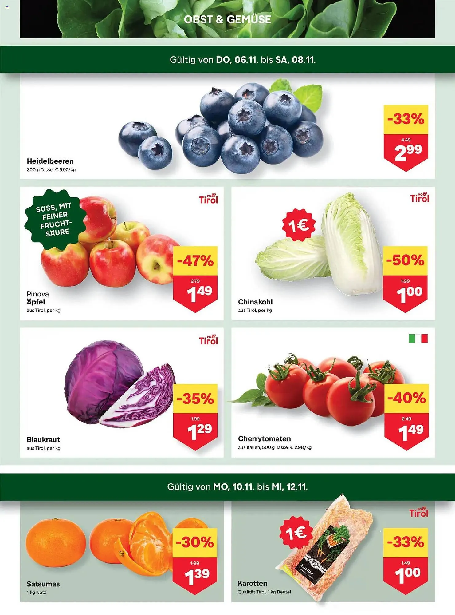 MPreis Flugblatt von 6. November bis 12. November 2025 - Flugblätt seite  2