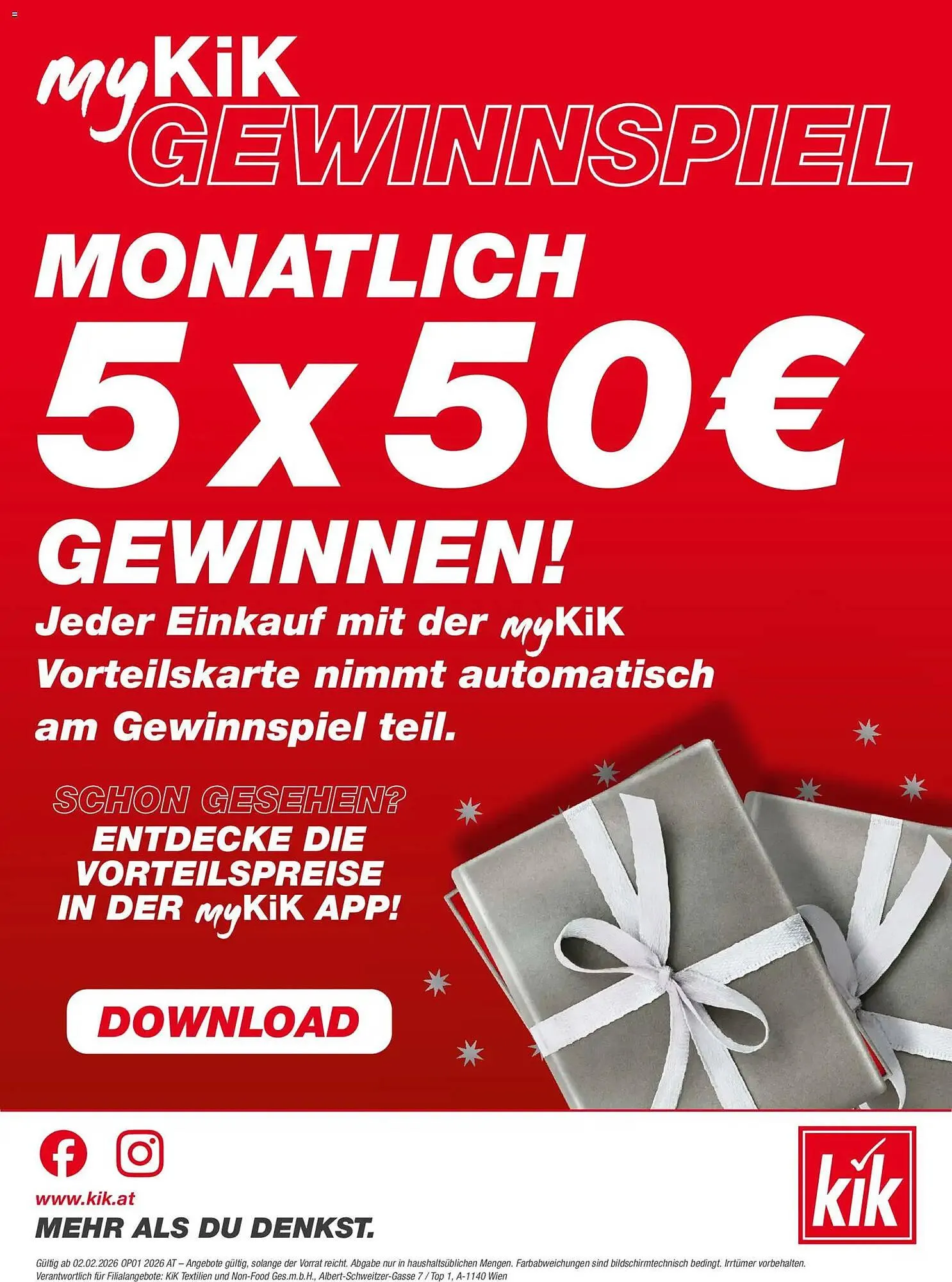 KiK Prospekt von 2. Februar bis 22. Februar 2026 - Flugblätt seite  20