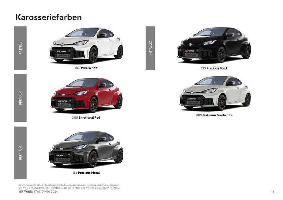 Toyota GR Yaris von 1. Mai bis 1. Mai 2025 - Flugblätt seite 11