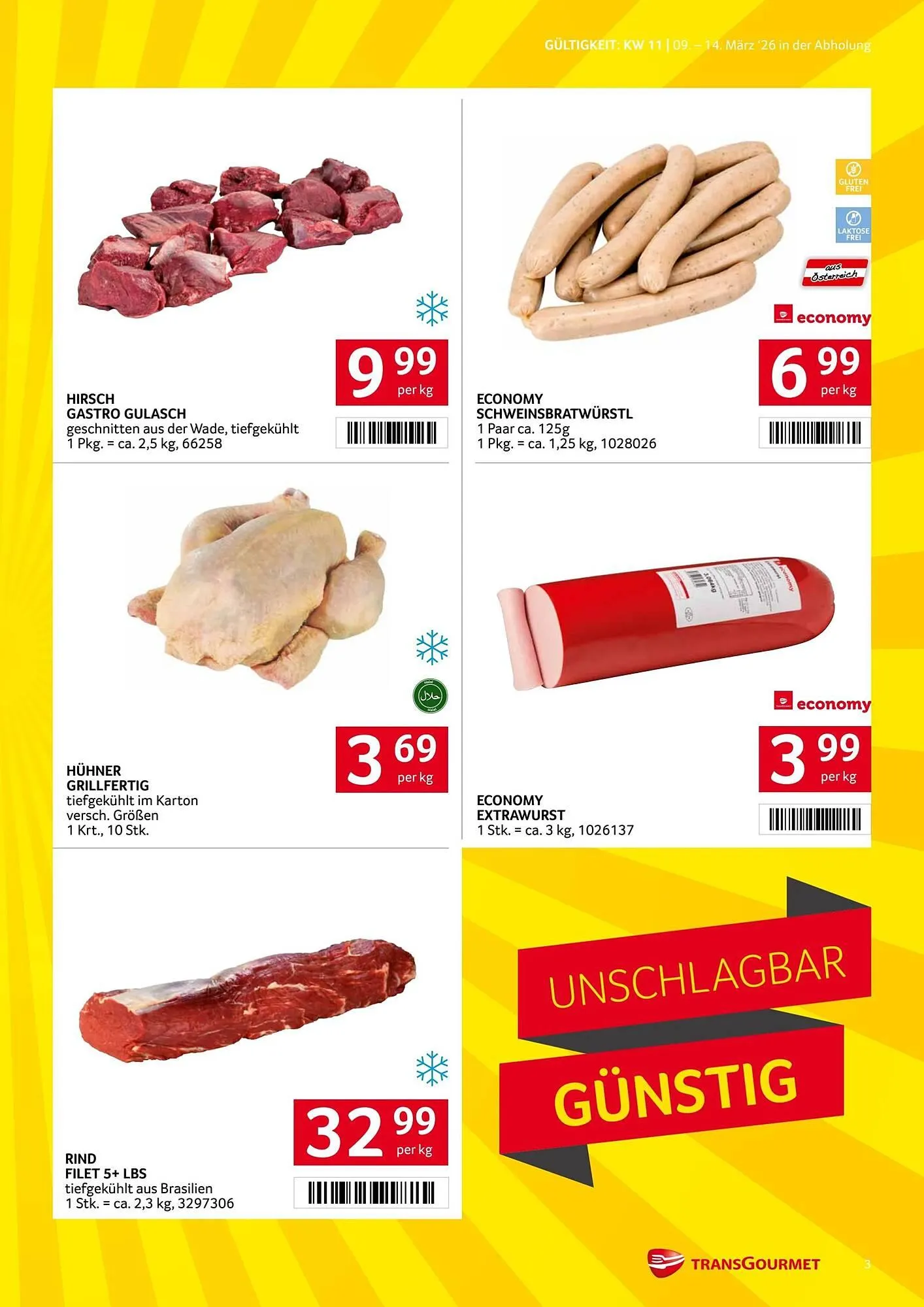 Transgourmet Flugblatt von 9. März bis 14. März 2026 - Flugblätt seite 3