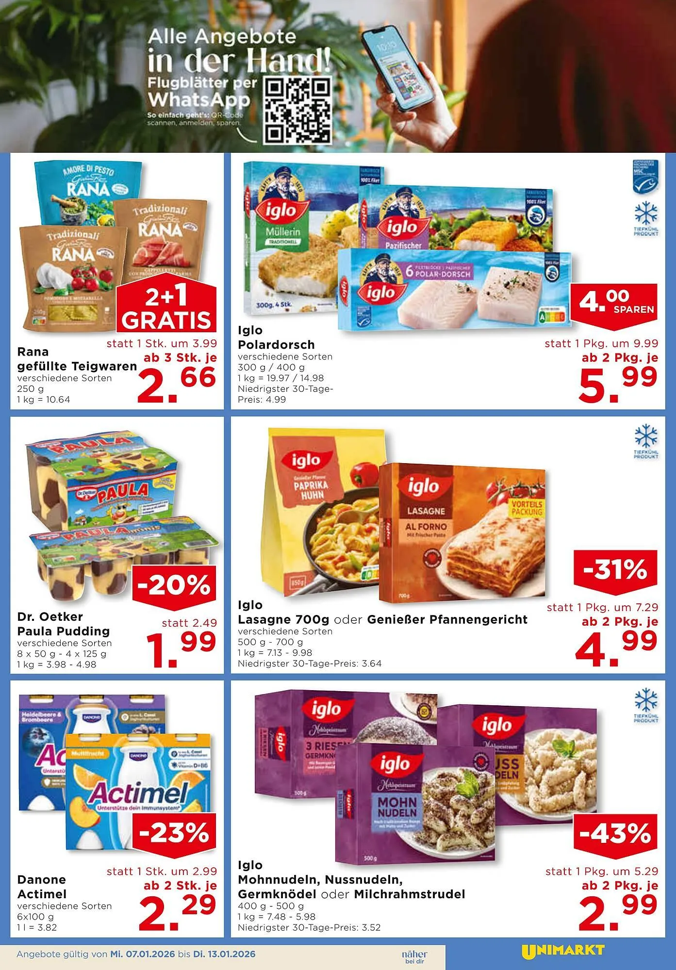 Unimarkt Flugblatt von 7. Jänner bis 13. Jänner 2026 - Flugblätt seite  7
