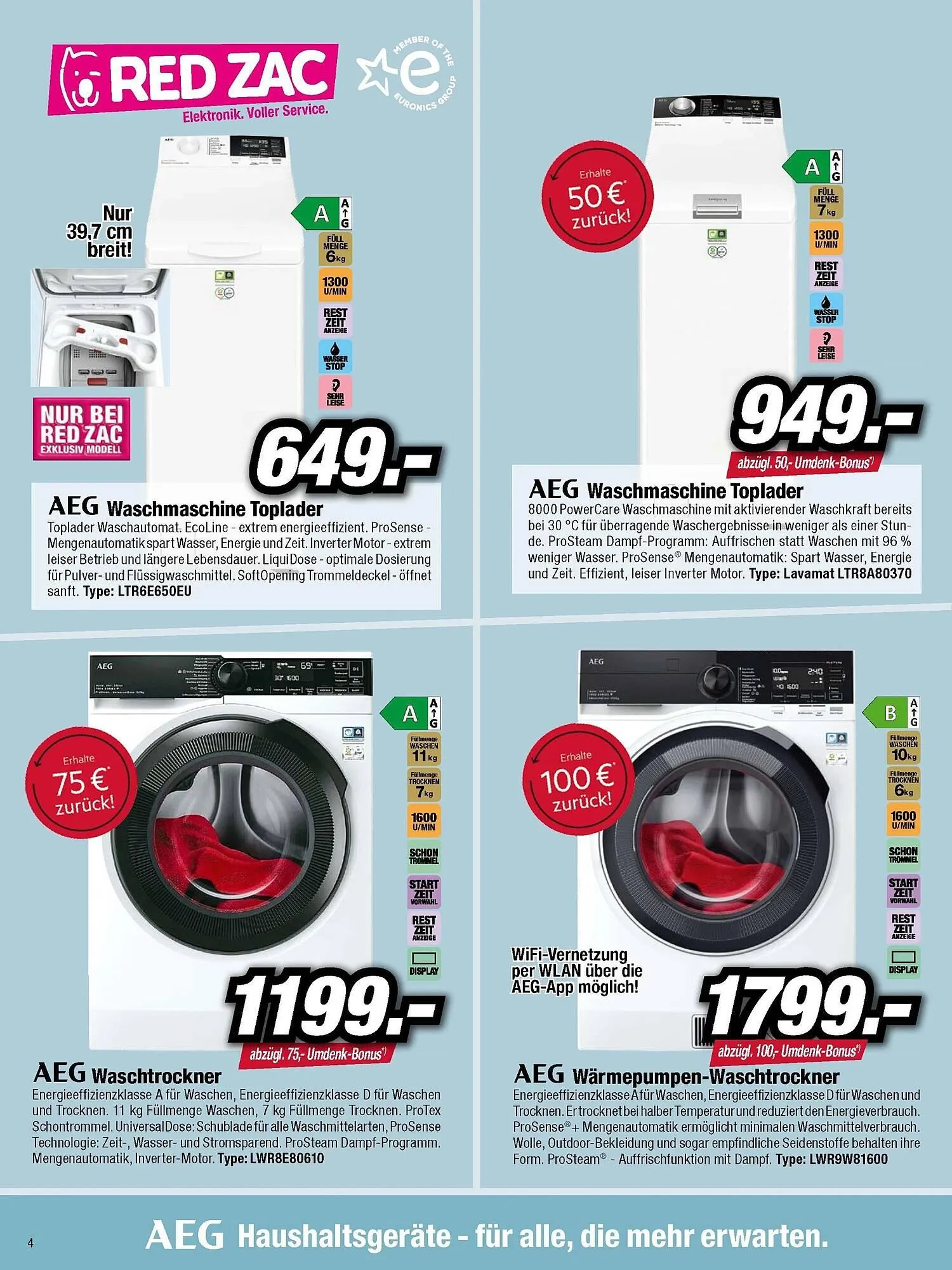 Red Zac Flugblatt von 5. Oktober bis 28. Februar 2026 - Flugblätt seite  4