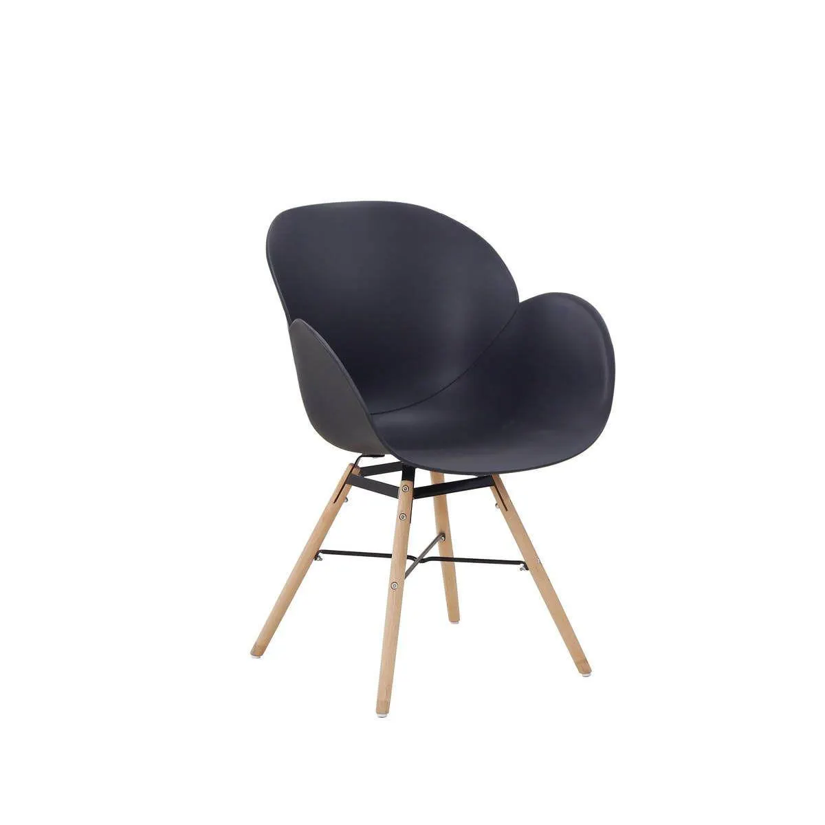 Stuhl „Amalia 110“, 2er-Set, schwarz