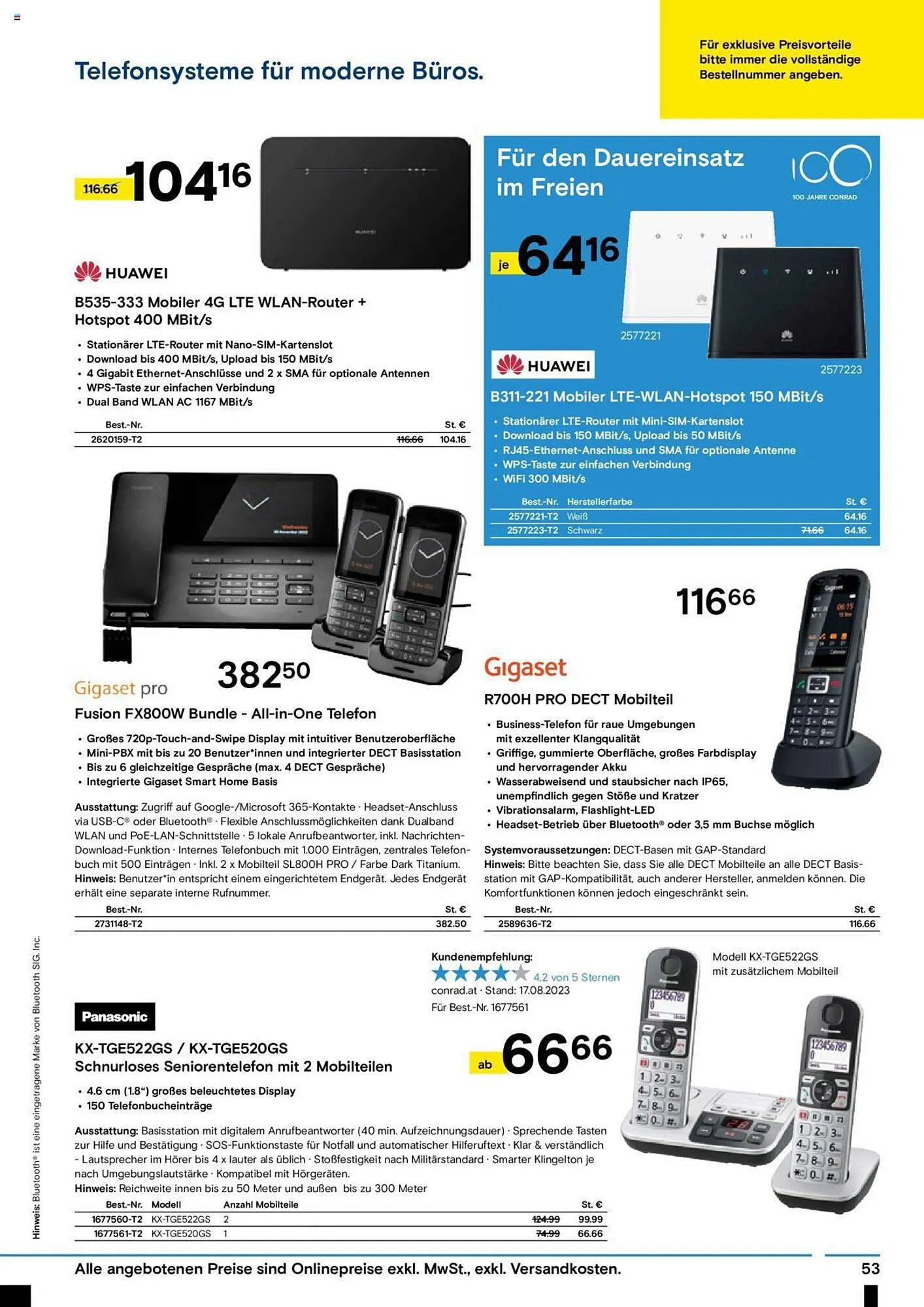 Conrad Flugblatt von 4. September bis 22. Oktober 2023 - Flugblätt seite  55