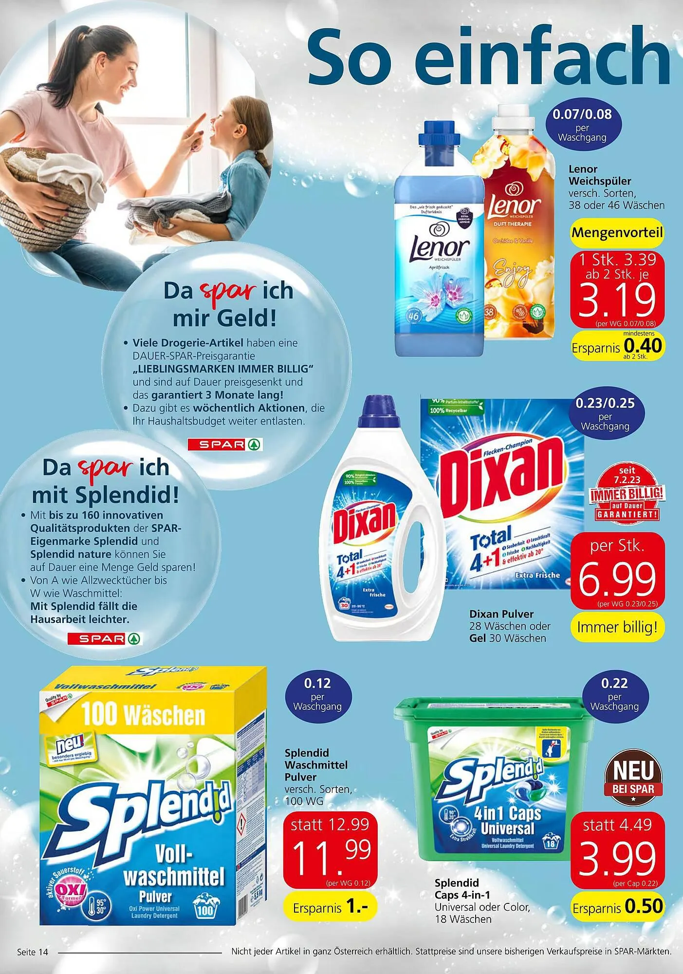 Spar Flugblatt von 21. September bis 27. September 2023 - Flugblätt seite  14