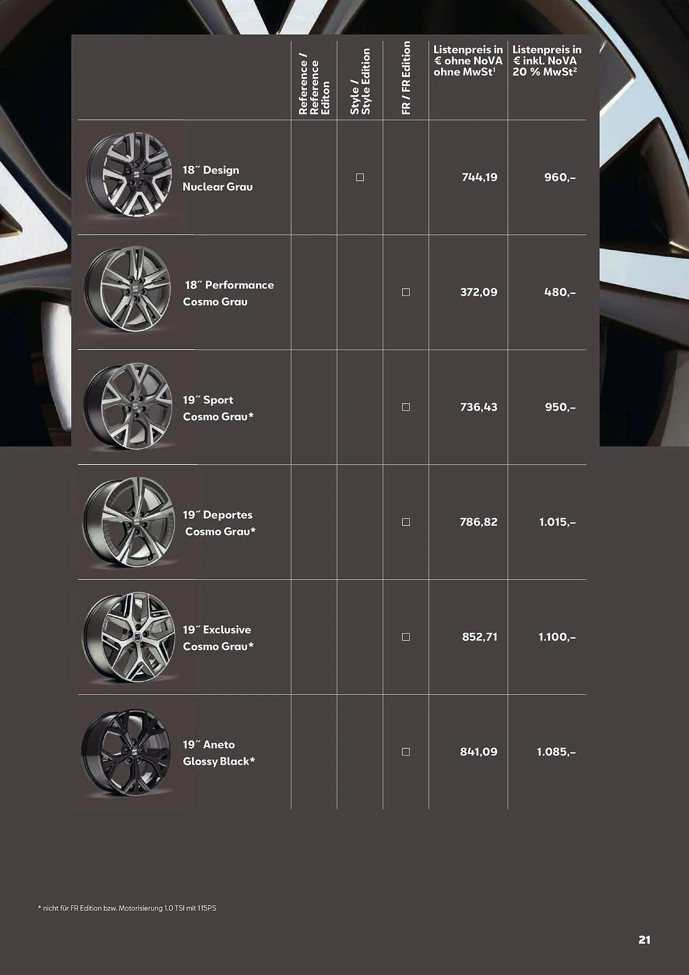 Seat Flugblatt von 1. Mai bis 27. Jänner 2026 - Flugblätt seite  21