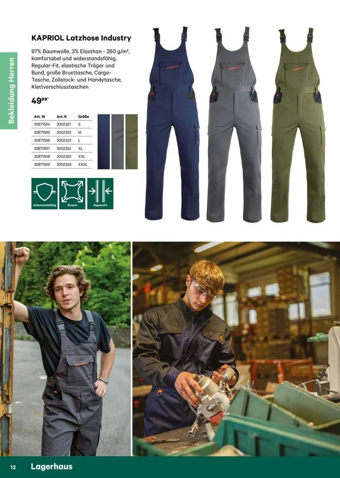 Katalog Bekleidung 2024 von 17. Mai bis 26. Mai 2024 - Flugblätt seite  12