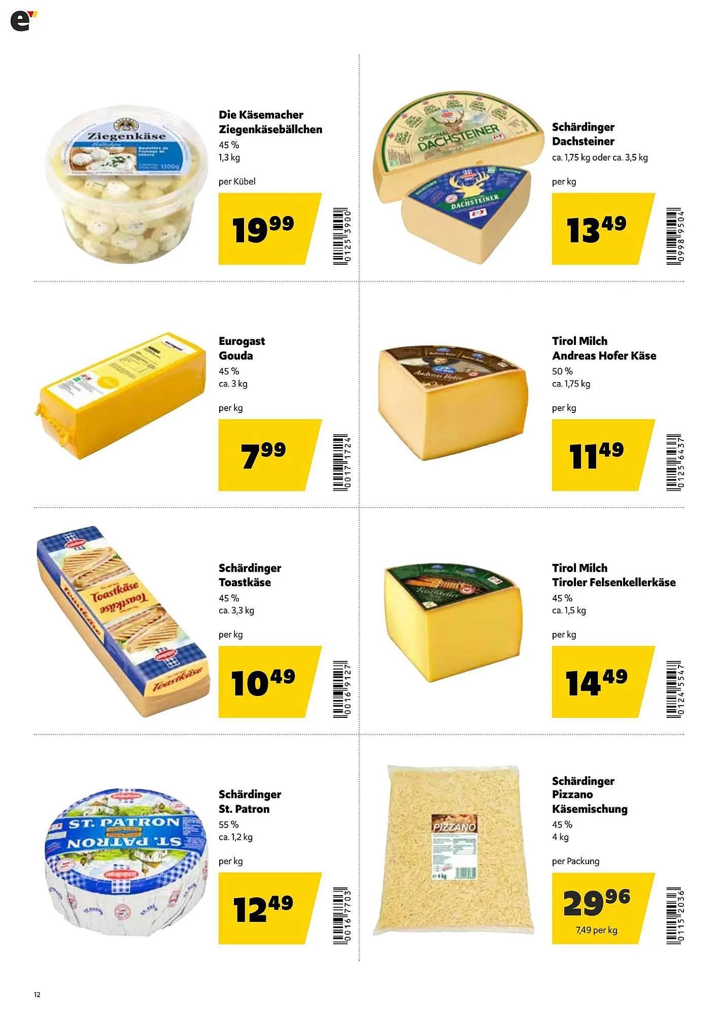 Eurogast Grissemann Flugblatt von 23. März bis 4. April 2026 - Flugblätt seite  12