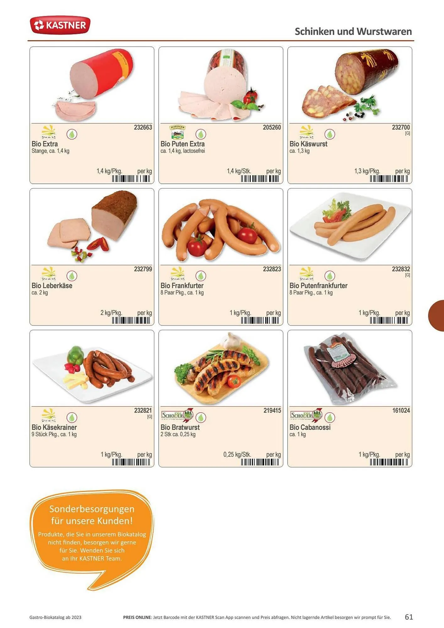 Kastner Flugblatt von 15. September bis 30. Dezember 2023 - Flugblätt seite  63