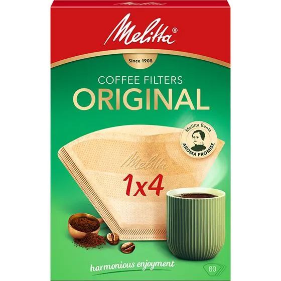 Melitta® Original, 1x4®, braun, 80 St.