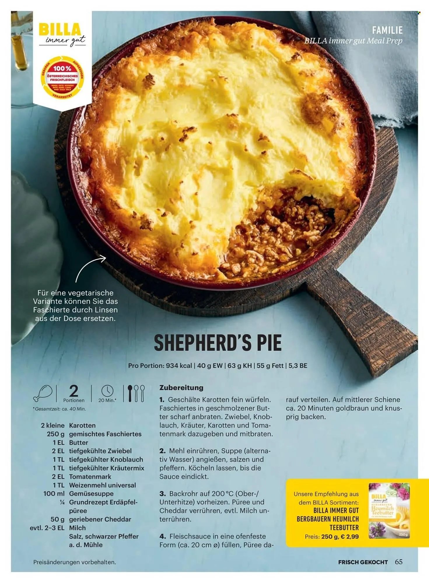 Billa Flugblatt von 1. November bis 30. November 2025 - Flugblätt seite  61