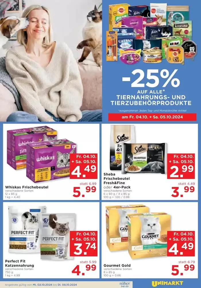 Unimarkt flugblatt von 2. Oktober bis 8. Oktober 2024 - Flugblätt seite 3