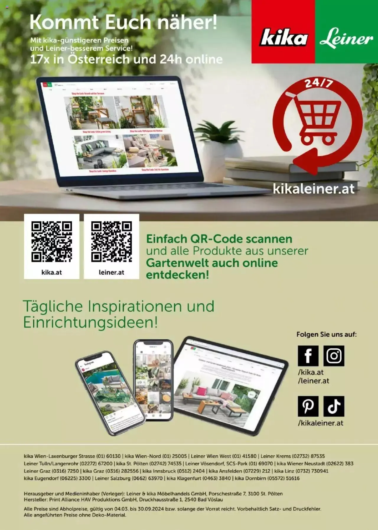Leiner Garten Katalog 2024 von 4. März bis 30. September 2024 - Flugblätt seite 92