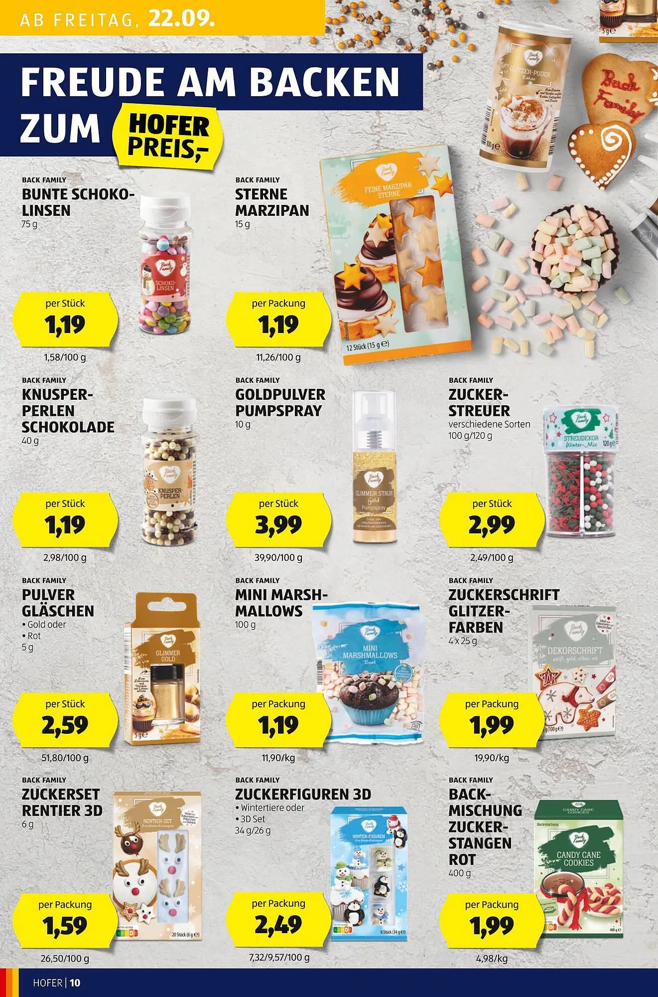 Hofer Flugblatt von 22. September bis 28. September 2023 - Flugblätt seite  10
