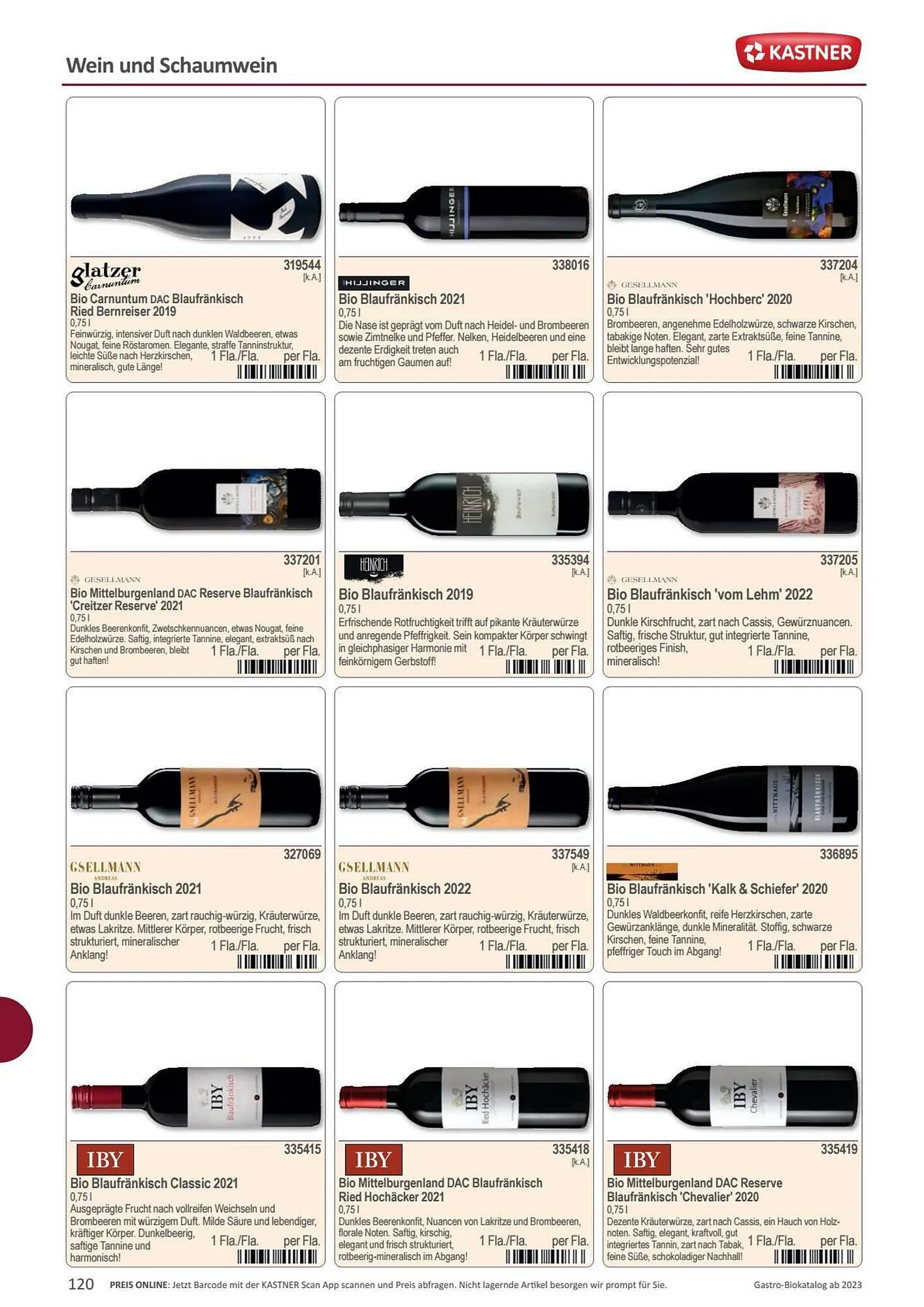 Kastner Flugblatt von 15. September bis 30. Dezember 2023 - Flugblätt seite  122