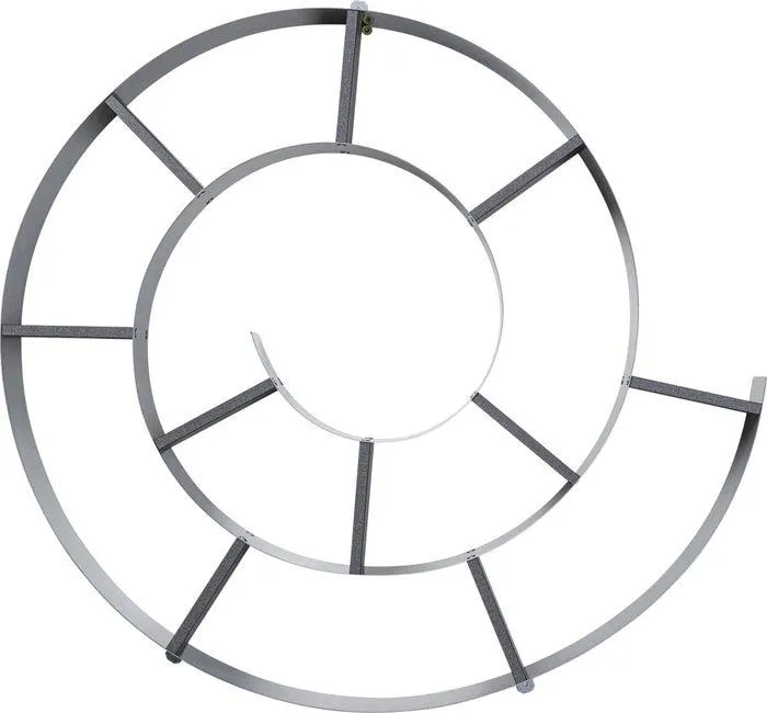 Wandregal Snail Silver grau