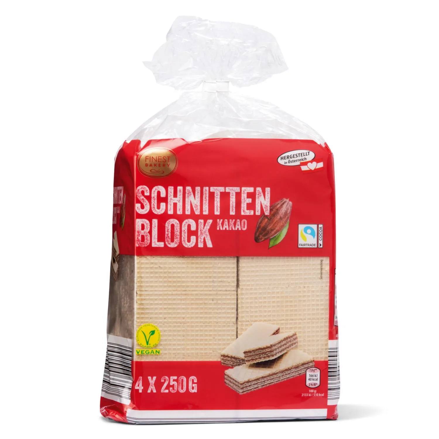 FINEST BAKERY Schnittenblock, Kakao