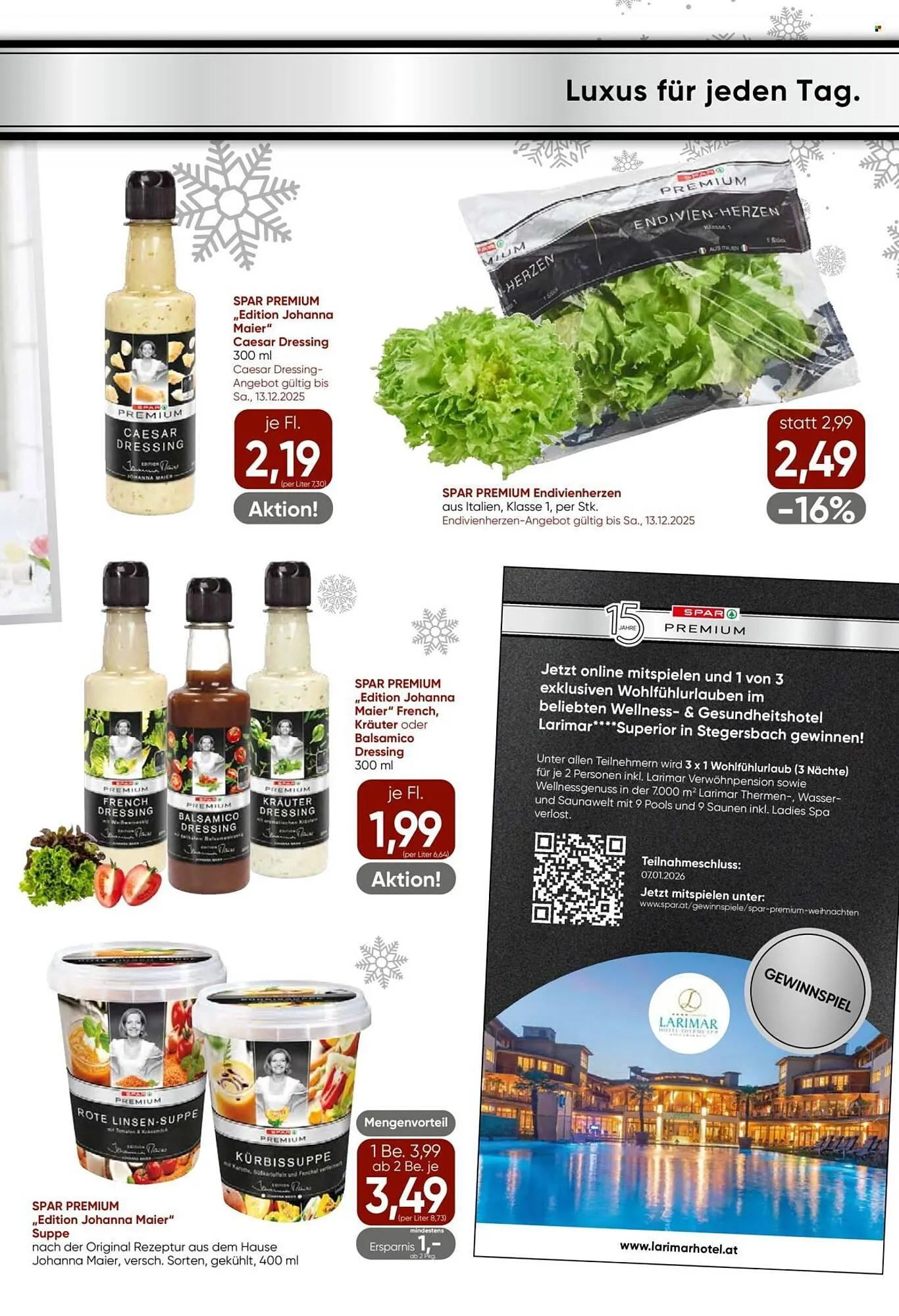 Eurospar Flugblatt von 11. Dezember bis 7. Jänner 2026 - Flugblätt seite  15