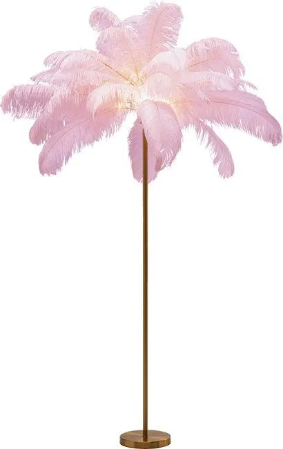 Stehleuchte Feather Palm Pink 165cm