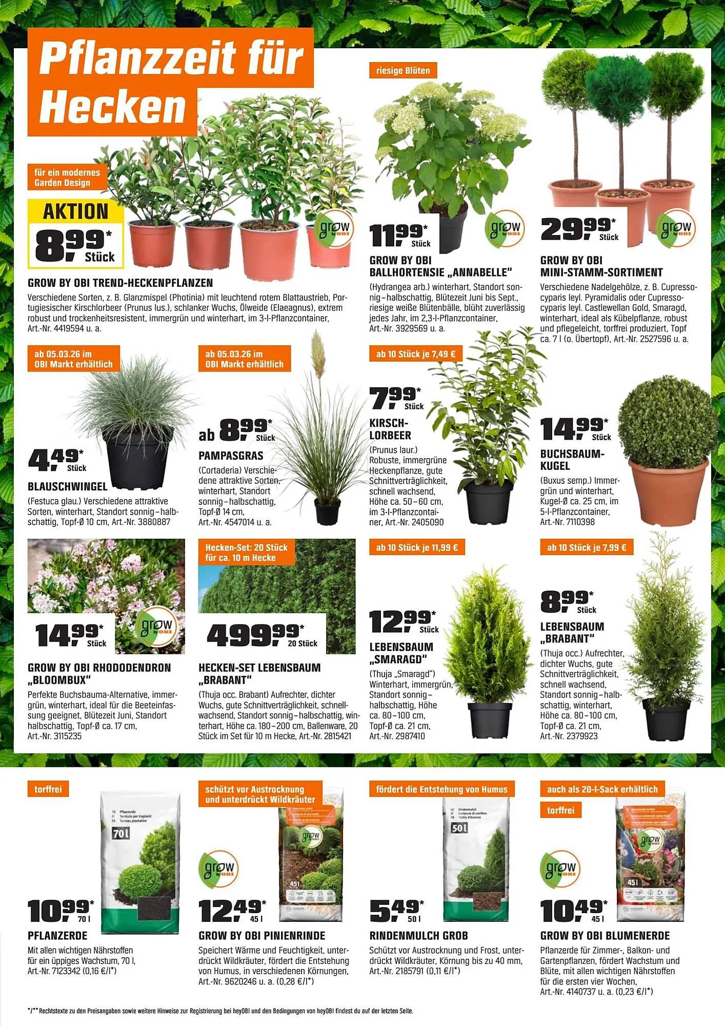 OBI Flugblatt von 1. März bis 1. April 2026 - Flugblätt seite  9