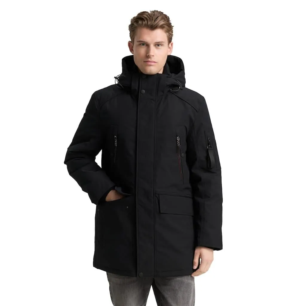 TOM TAILOR Funktionsmantel mit Logo Anhänger