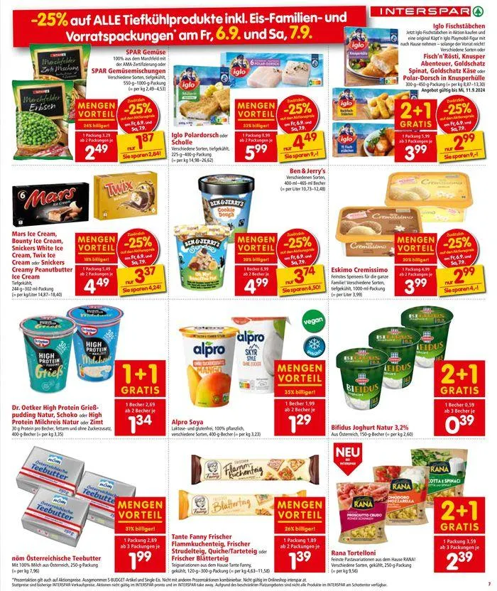 Interspar flugblatt von 3. September bis 17. September 2024 - Flugblätt seite 7
