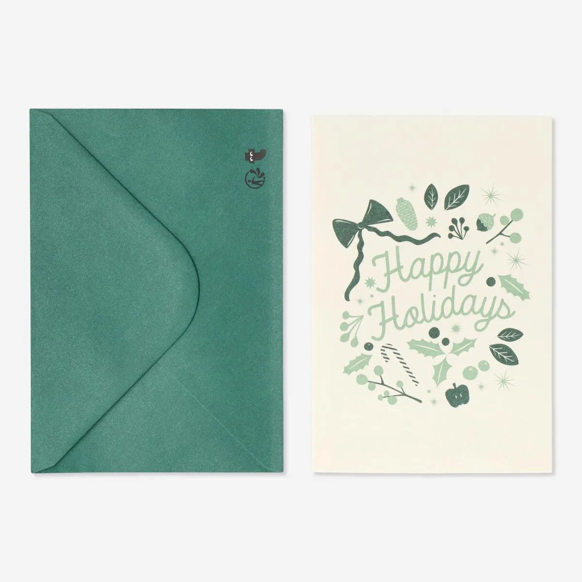 Christmas de Navidad con sobre. 5 uds