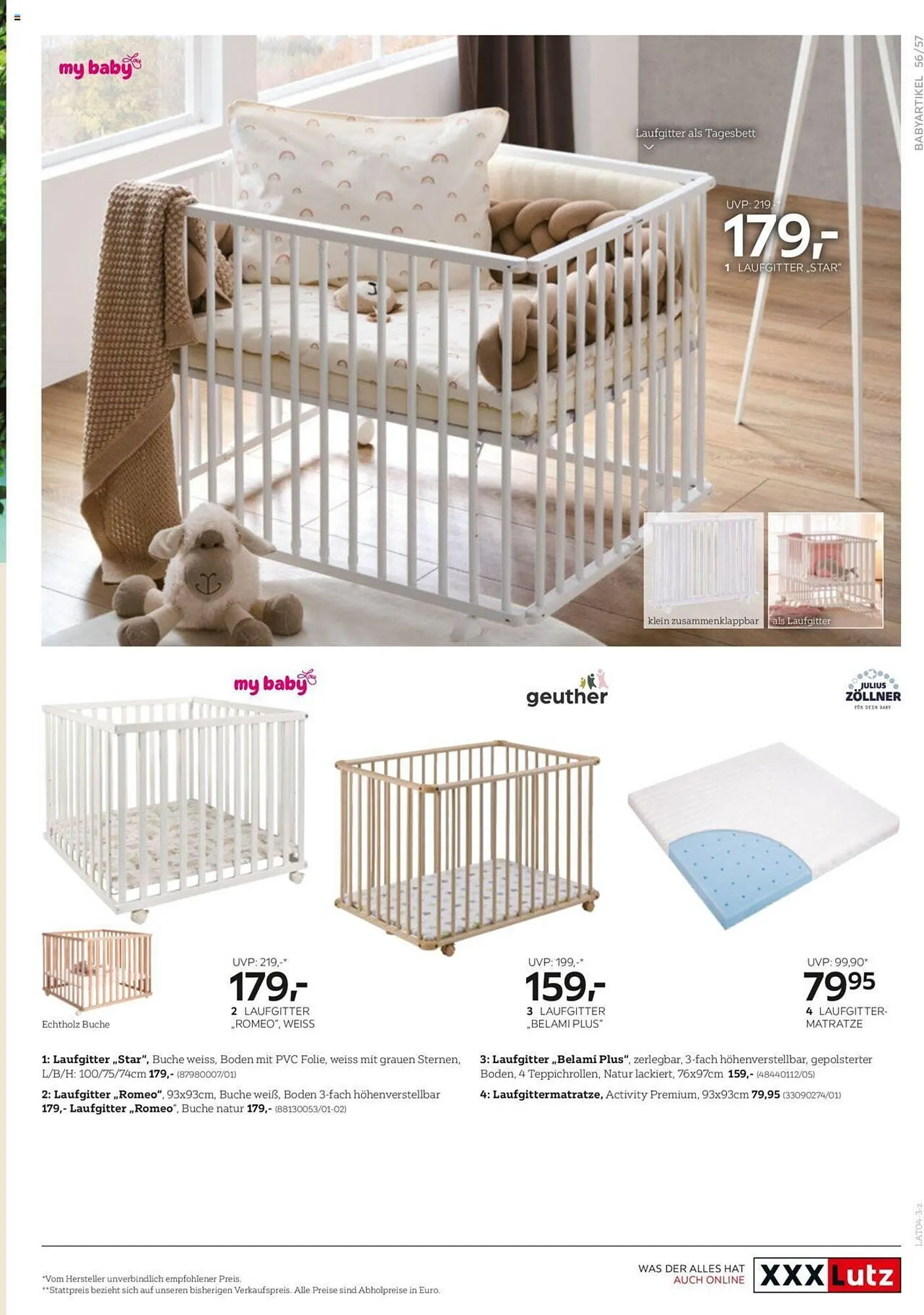 XXXLutz Flugblatt von 18. April bis 31. Dezember 2023 - Flugblätt seite  57