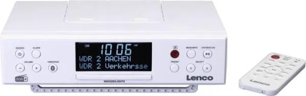 Lenco Uhrenradio KCR-190 - Weiss