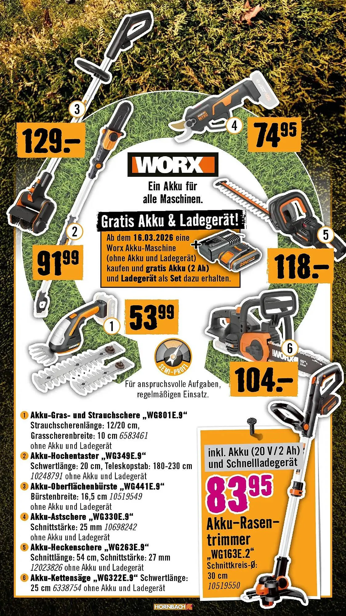 Hornbach Flugblatt von 18. März bis 16. April 2026 - Flugblätt seite  30