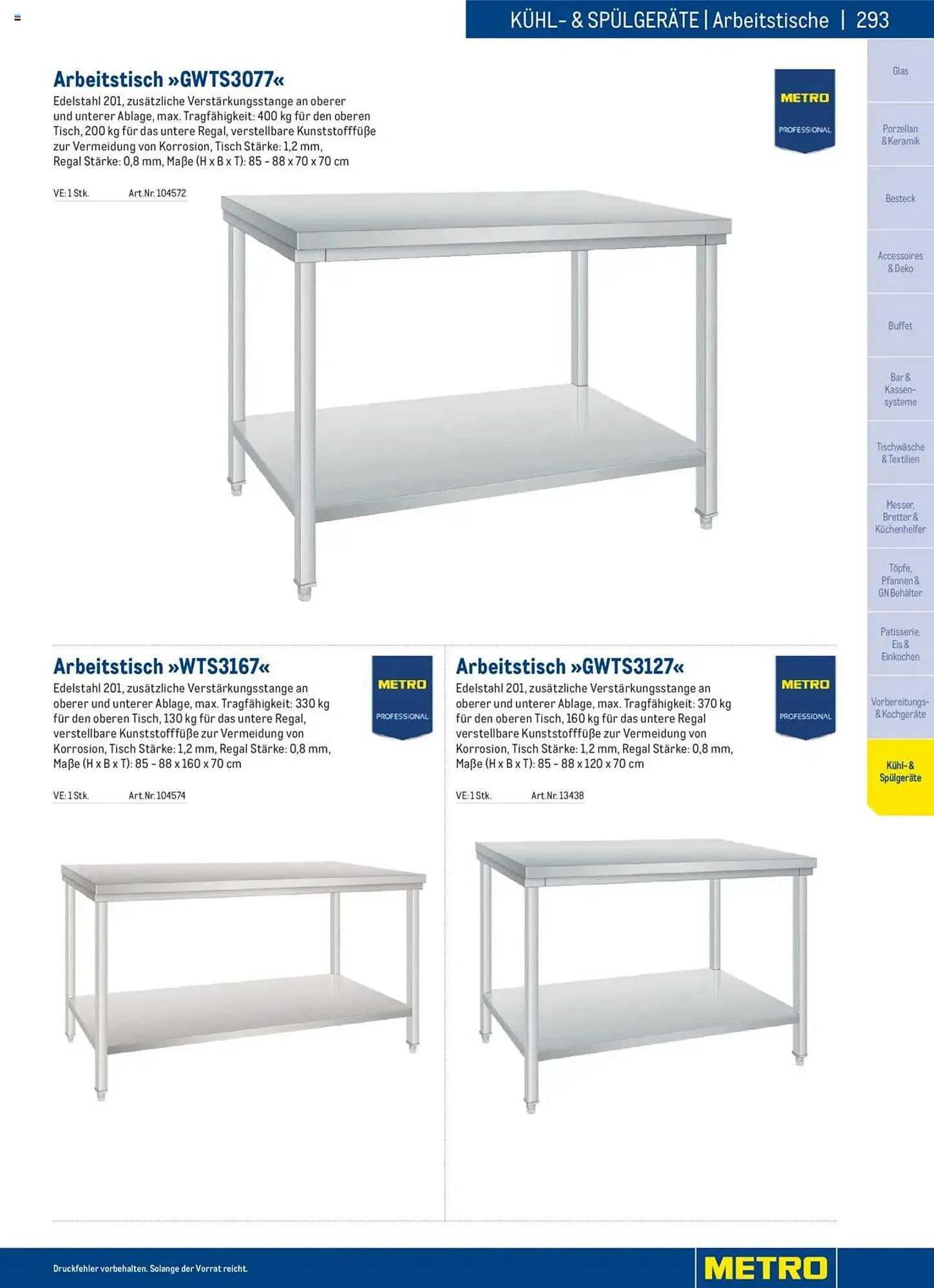 Metro Flugblatt von 2. Dezember bis 31. Dezember 2025 - Flugblätt seite  293