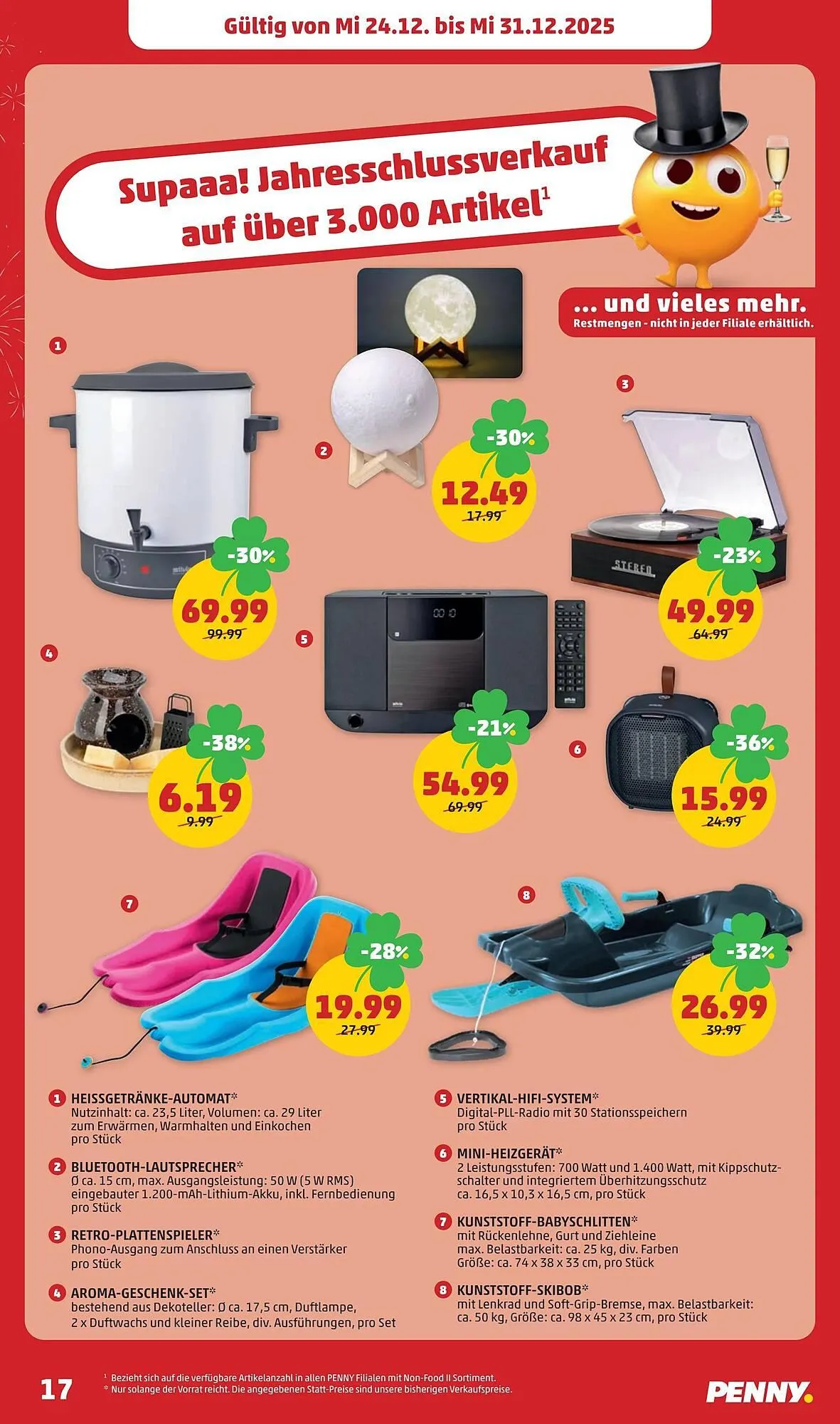 PENNY Flugblatt von 24. Dezember bis 31. Dezember 2025 - Flugblätt seite  17