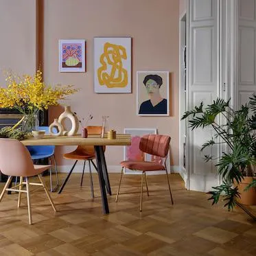 DUTCHBONE Samt-Stuhl Franky