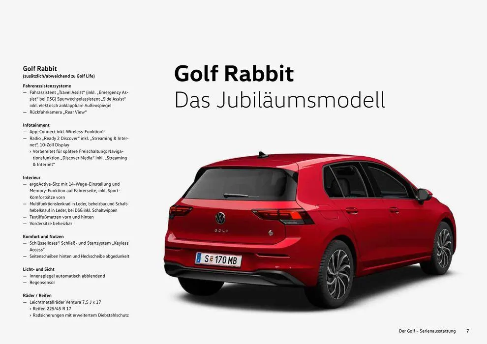 Volkswagen GOLF von 16. Februar bis 16. Februar 2025 - Flugblätt seite 7