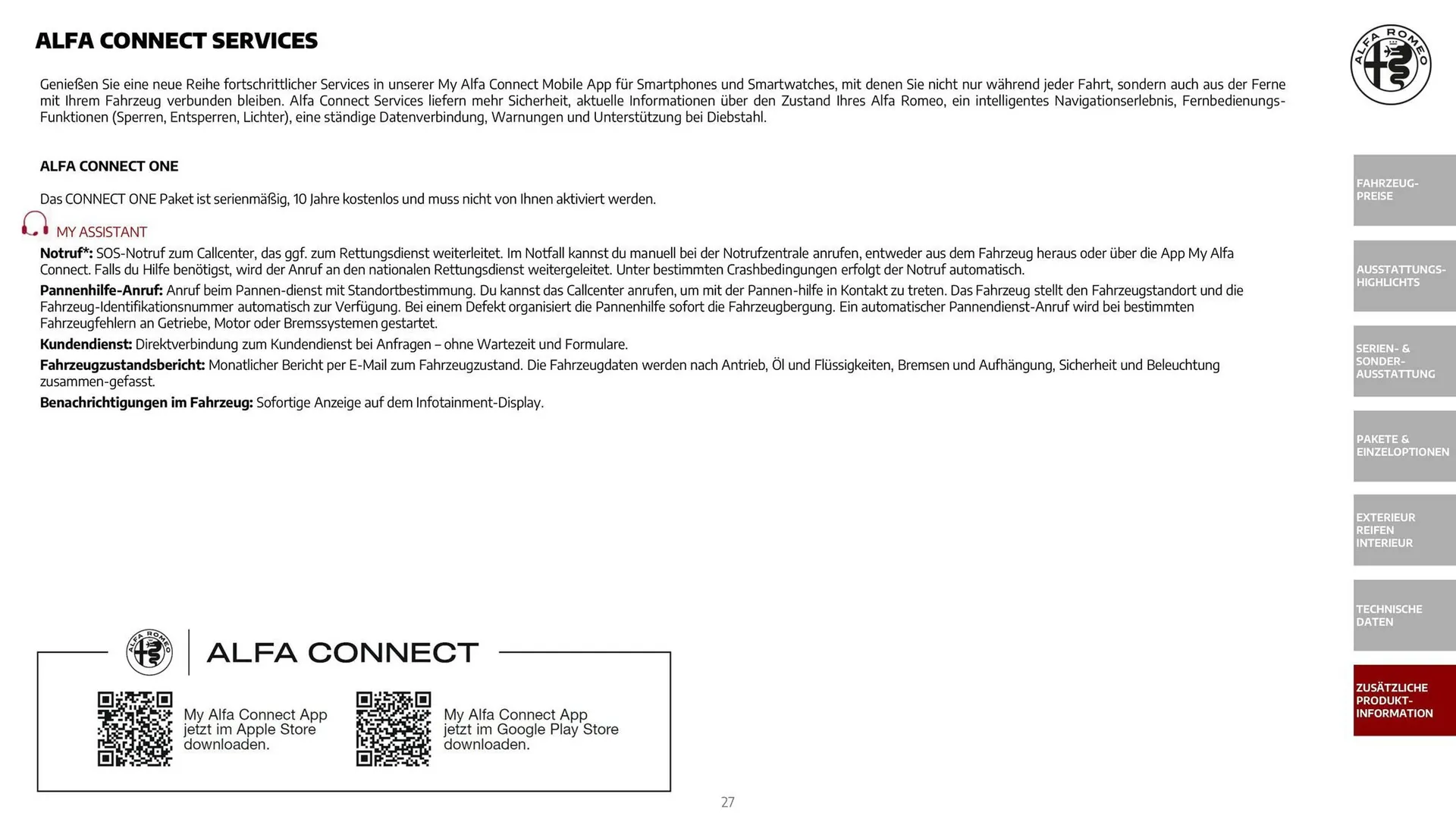 Alfa Romeo Flugblatt von 1. Dezember bis 31. Dezember 2025 - Flugblätt seite 27