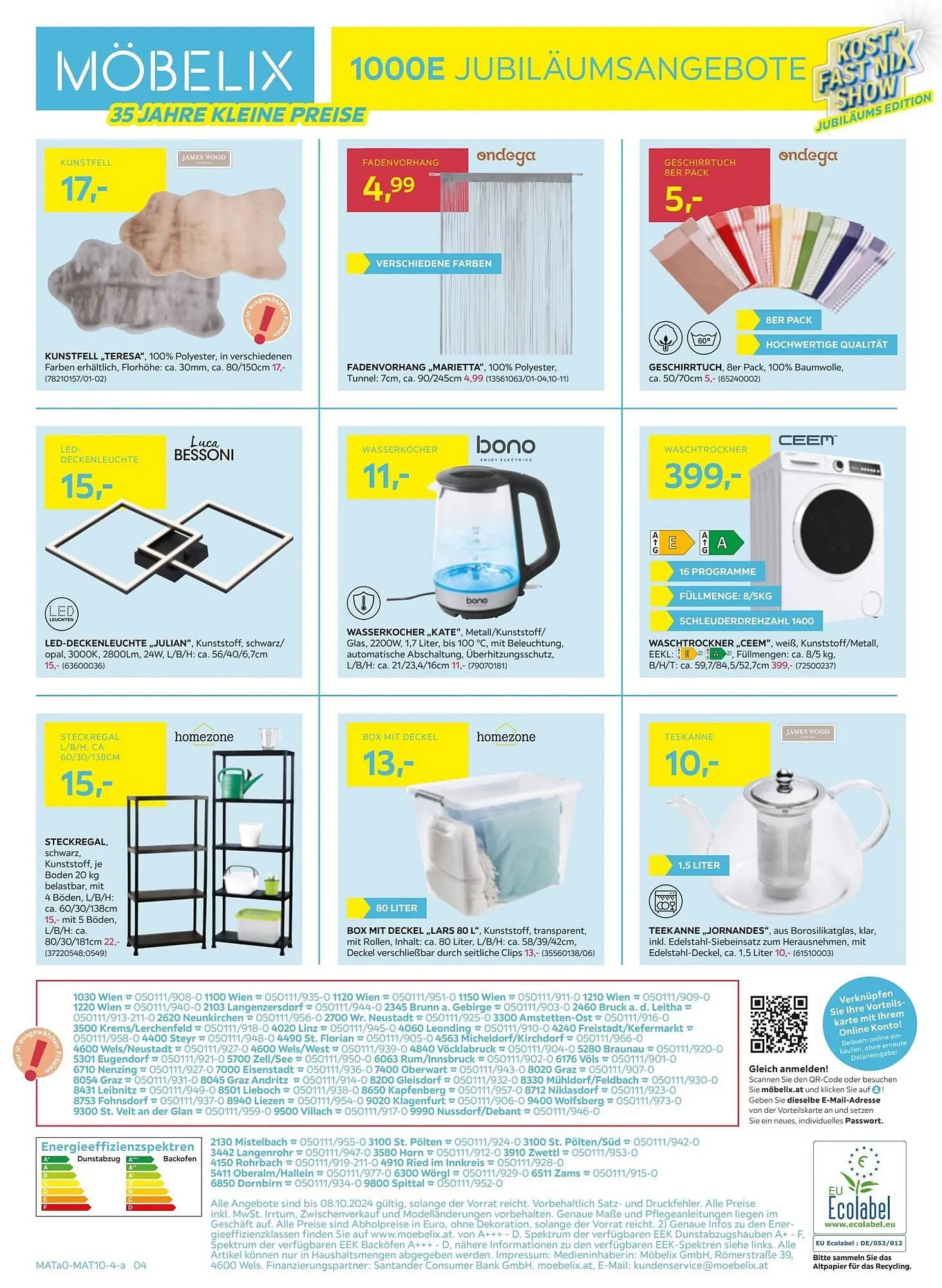 Möbelix Flugblatt von 30. September bis 9. Oktober 2024 - Flugblätt seite 24