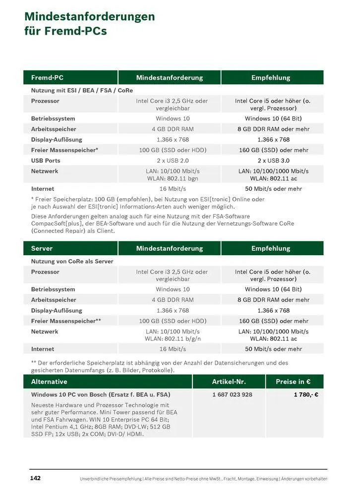Werkstattausrüstung von Bosch von 21. Mai bis 31. Dezember 2024 - Flugblätt seite  142