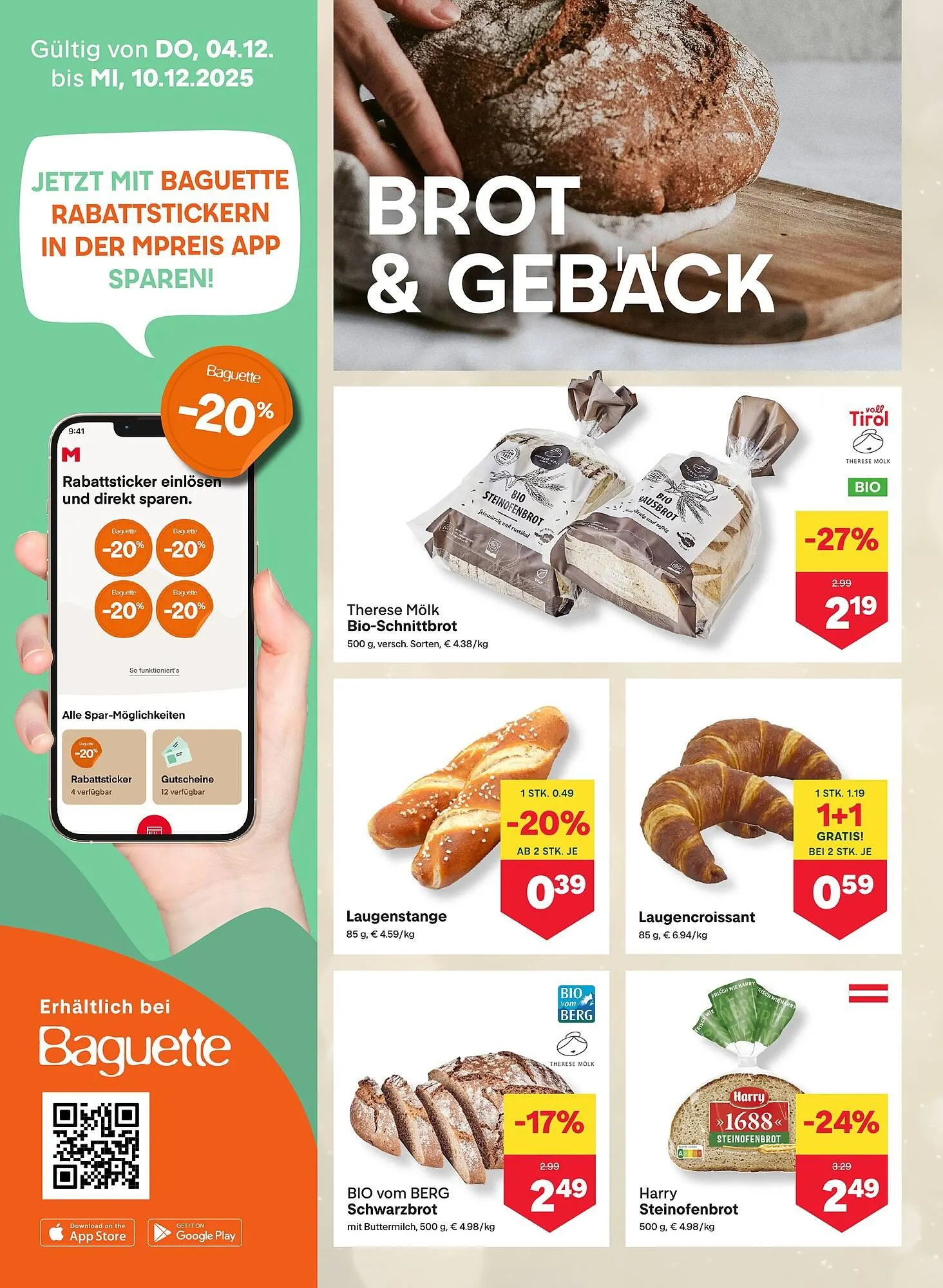 MPreis Flugblatt von 4. Dezember bis 10. Dezember 2025 - Flugblätt seite  4