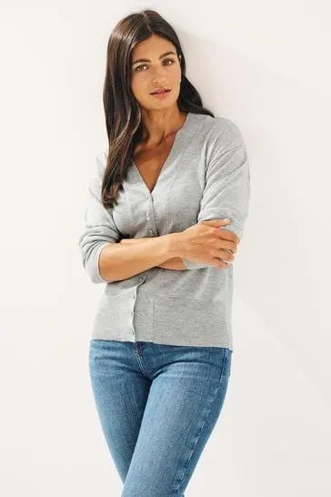 Strickjacke mit Knopfleiste