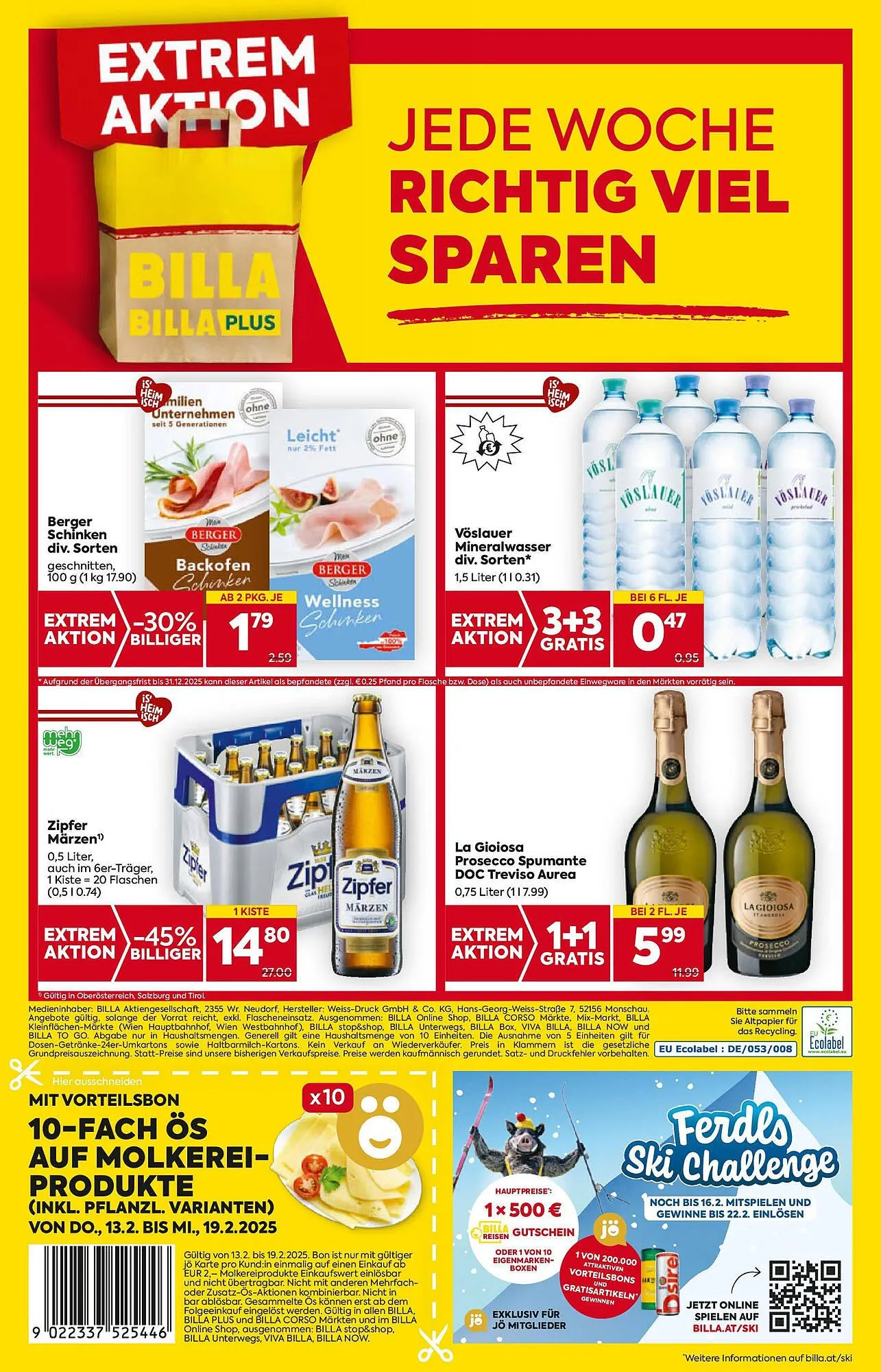 Billa Flugblatt von 13. Februar bis 19. Februar 2025 - Flugblätt seite 16