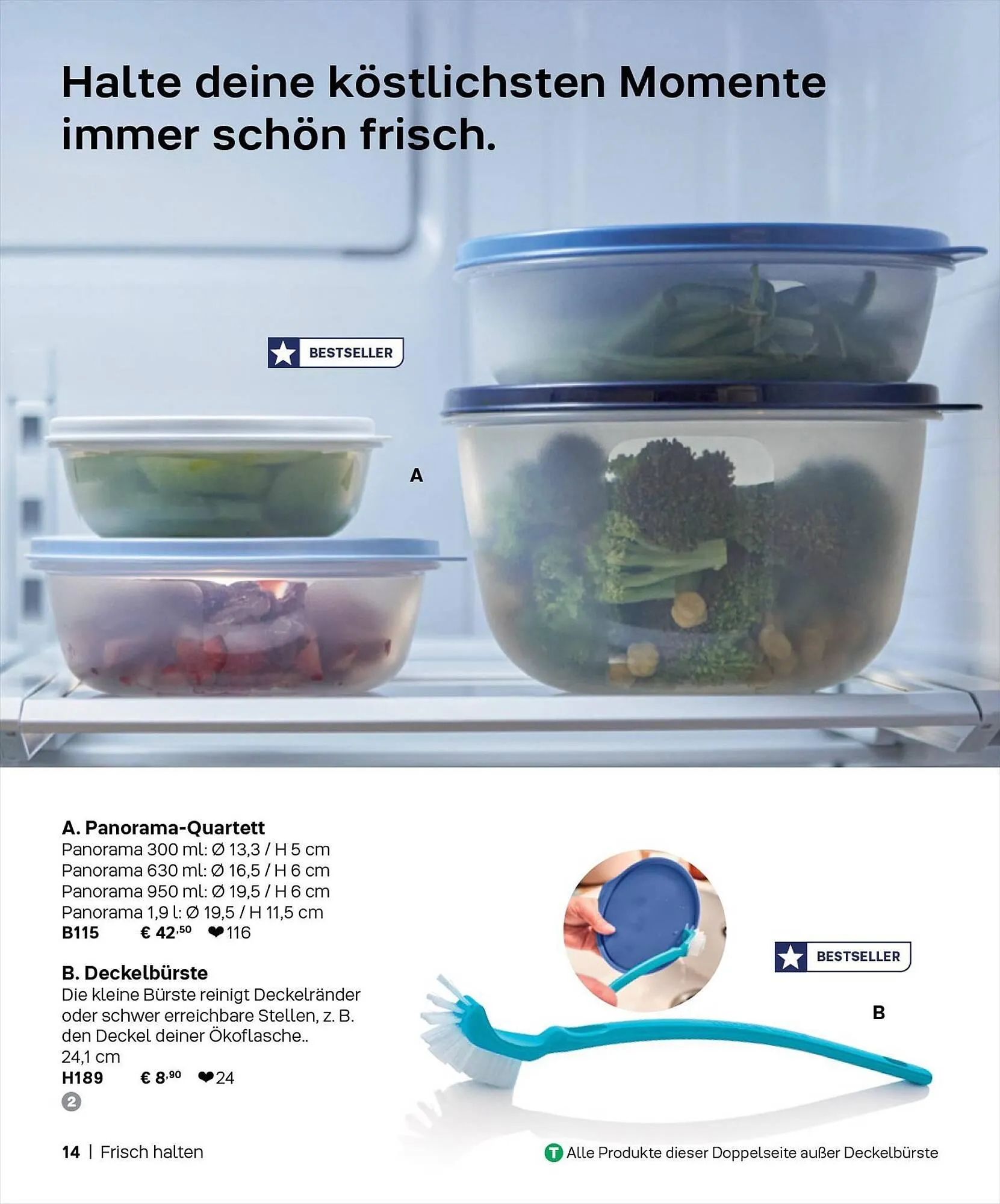 Tupperware Flugblatt von 1. September bis 29. Februar 2024 - Flugblätt seite  14