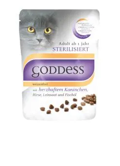 GODDESS STERILISIERT mit Kaninchen für Katzen 1,4 kg