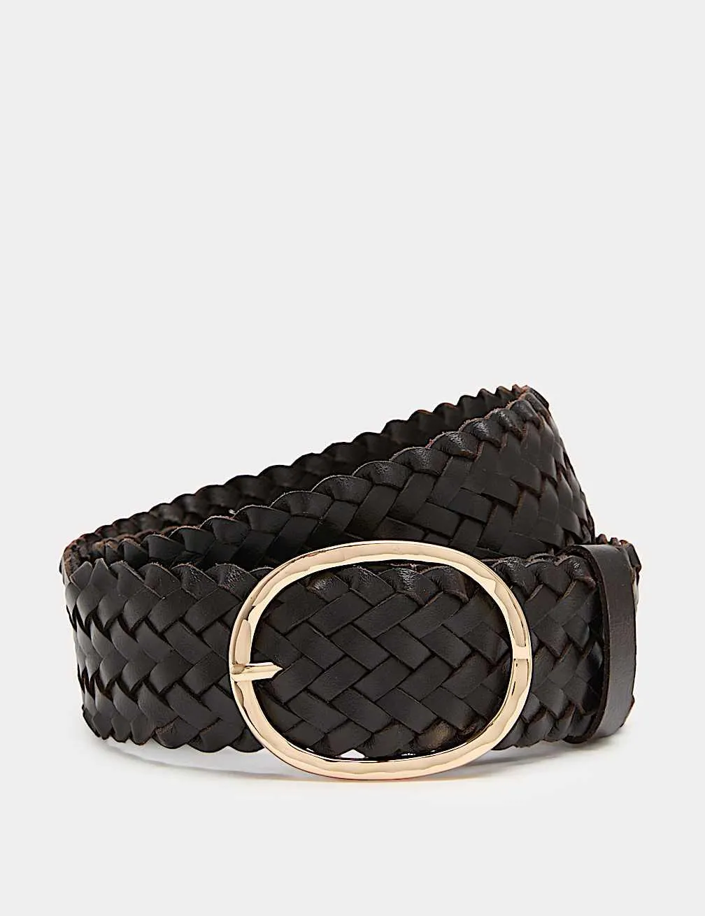 Jeansgürtel mit grobem Webmuster