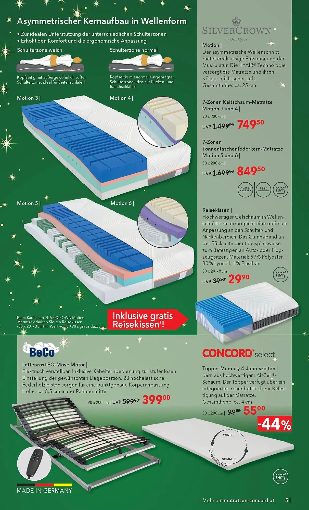 Matratzen Concord Prospekt von 3. Dezember bis 26. Dezember 2025 - Flugblätt seite  5