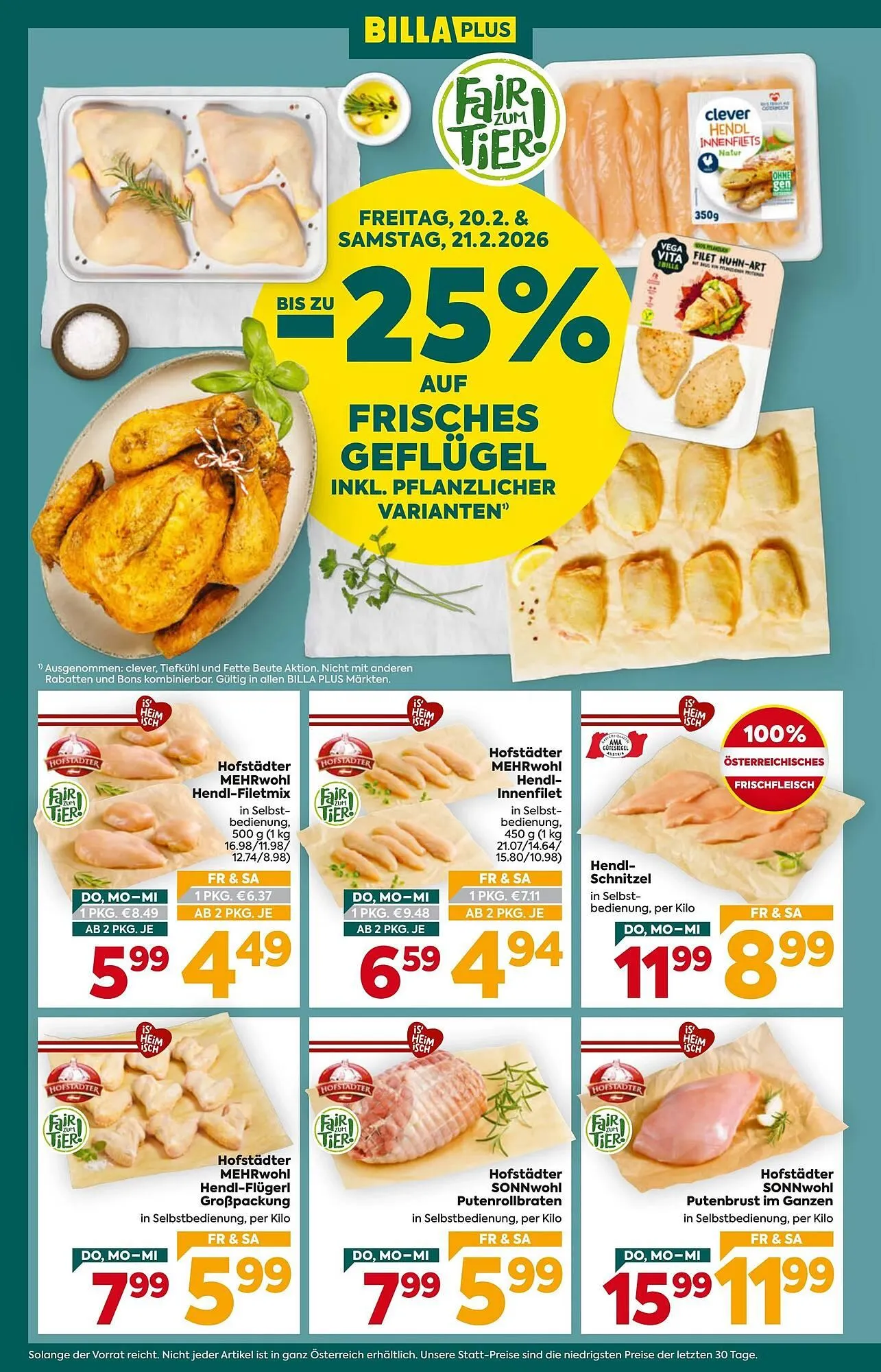 Billa Flugblatt von 19. Februar bis 25. Februar 2026 - Flugblätt seite 2