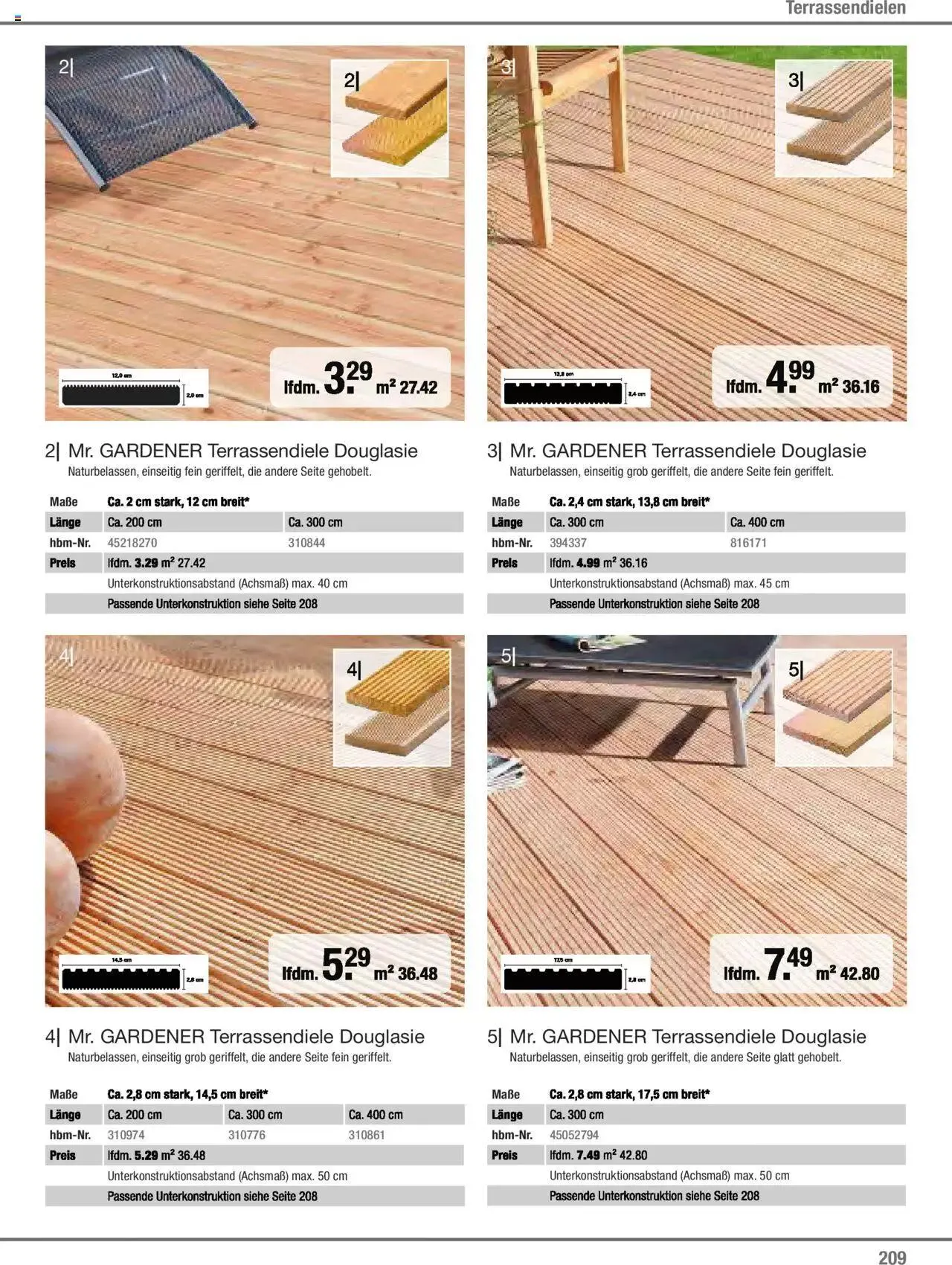 Hagebau Gartenjahr 2023 von 7. März bis 31. Dezember 2023 - Flugblätt seite  209