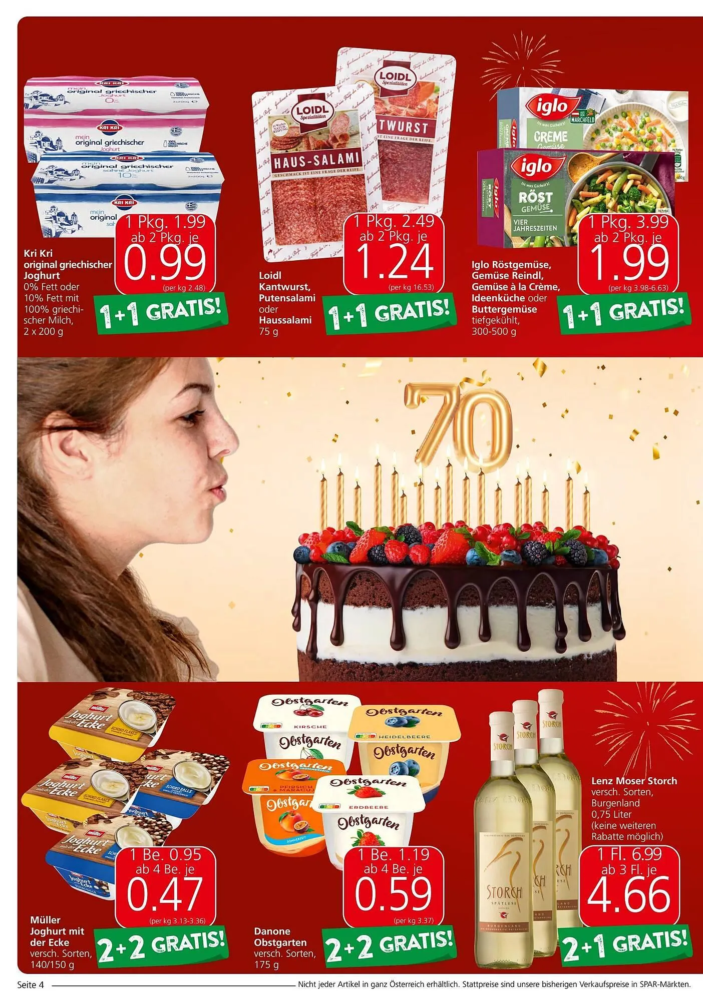 Spar Flugblatt von 17. April bis 30. April 2024 - Flugblätt seite 4